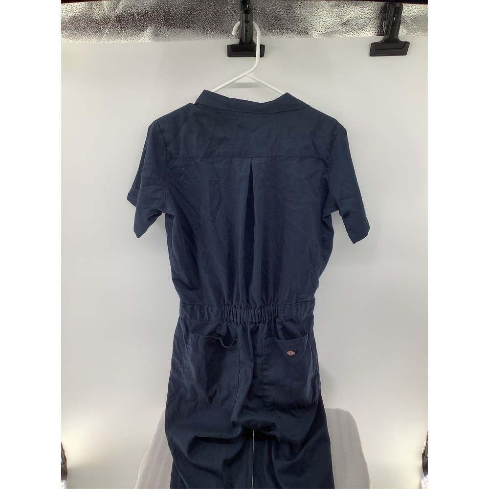Dickies Navy Blue Short Sleeve Button Front Workwear Coverall Jumpsuit Utility